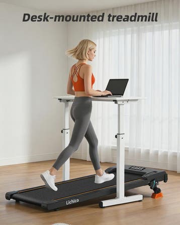 Lichico Walking Pad: Stille Loopband met Verstelbare Helling, Verzenden, Nieuw