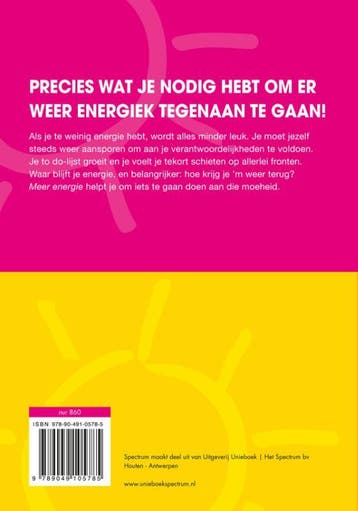 Meer energie! 9789000326532 Meijke van Herwijnen, Boeken, Verzenden, Gelezen, Meijke van Herwijnen