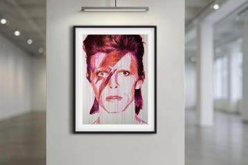 Sidney Perier - David Bowie ballpoint pen portrait