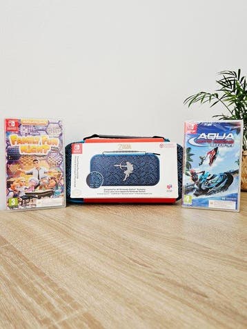 Nintendo - Switch - Zelda Link Glow in The Dark + Family Fun, Nieuw