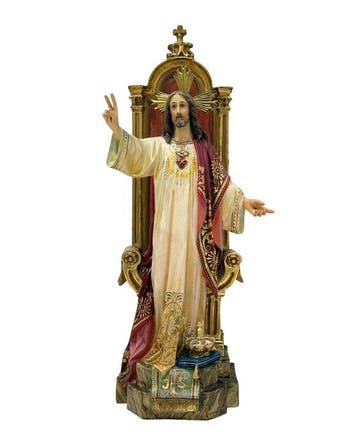 OLOT - sculptuur, Gran Sagrado Corazón de Jesús entronado -