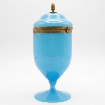 dekselvaas - Opaline glas - Snoepdoos / bonbons