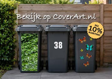 Kliko Stickers – Huisnummers - Stickervellen - CoverArt, Huis en Inrichting, Overige materialen, Nieuw, 40 liter of meer, Ophalen of Verzenden
