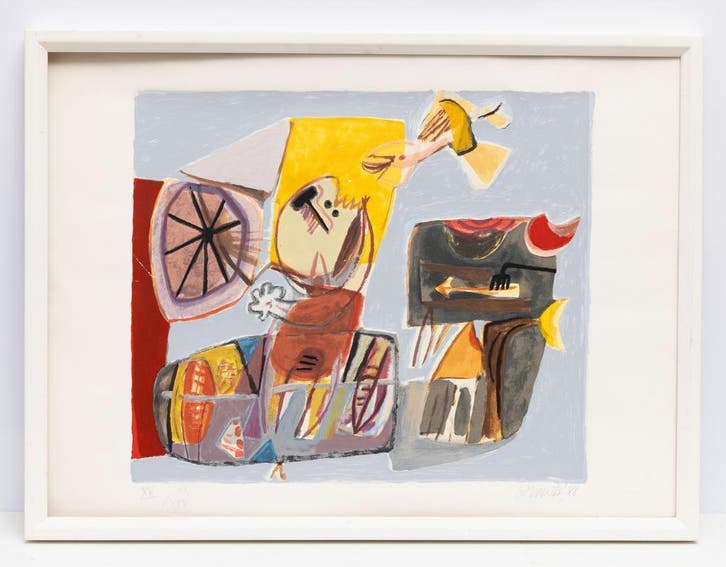 Litho van Corneille (1922-2010), Antiek en Kunst, Kunst | Schilderijen | Modern, Ophalen