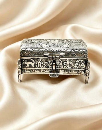 Doos - .925 zilver, Antiek en Kunst
