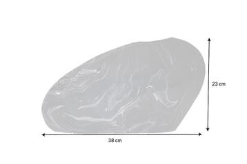 Vaas STONE 38 cm marmerlook zwart - 43187, Ophalen of Verzenden, Nieuw