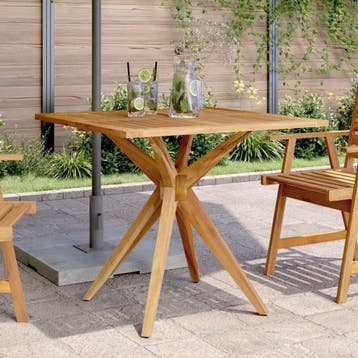 vidaXL Tuintafel vierkant 85x85x75 cm massief acaciahout, Verzenden, Nieuw, Hout