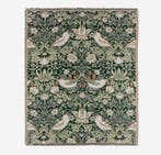 Jacquard-plaid “Strawberry Thief Forest” – William Morris,