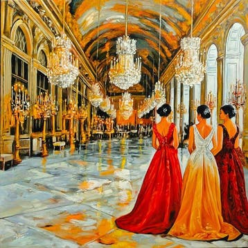 Victor Turban (XX) - Élégance au Palais