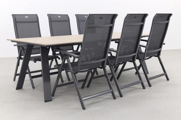 Hartman Milaan verstelbaar/Nevada 240x100 cm. tuinset, Verzenden, Nieuw, Overige materialen, Tuinset