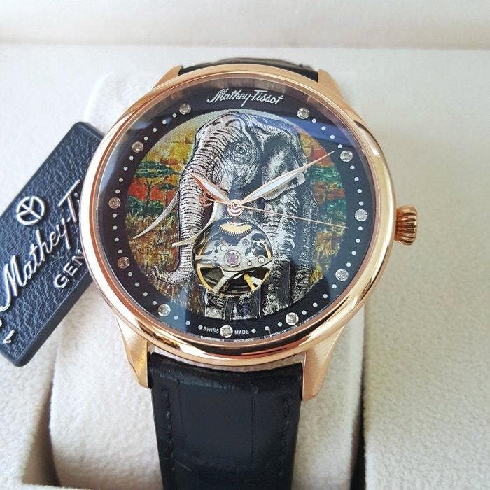 Mathey-Tissot - ELEPHANT - 11 Diamonds - Catena SA200 Rare, Sieraden, Tassen en Uiterlijk, Horloges | Heren