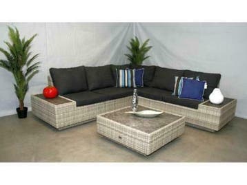 Te Velde tuinmeubelen Nogaro Hoek lounge set, 5 zitplaatsen, Bank, Nieuw, Loungeset