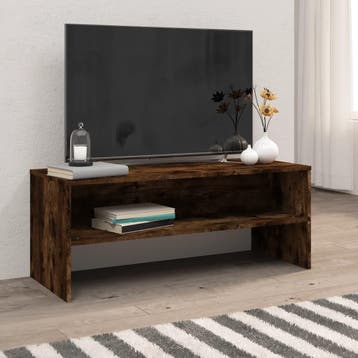 vidaXL Tv-meubel 100x40x40 cm bewerkt hout gerookt, Huis en Inrichting, Kasten | Televisiemeubels, 100 tot 150 cm, Verzenden, Nieuw