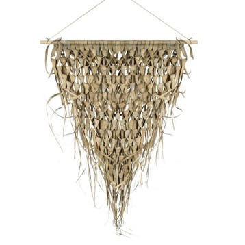 wandkleed gevlochten palmblad driehoek 75cm aan stok*, Verzenden, Nieuw
