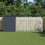 vidaXL Kippenhok met ren 165x455x181 cm gegalvaniseerd staal, Dieren en Toebehoren, Verzenden, Nieuw