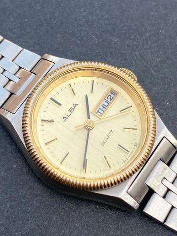Seiko - Seiko Alba Watch Women 24mm Gold-toned Dial & Metal