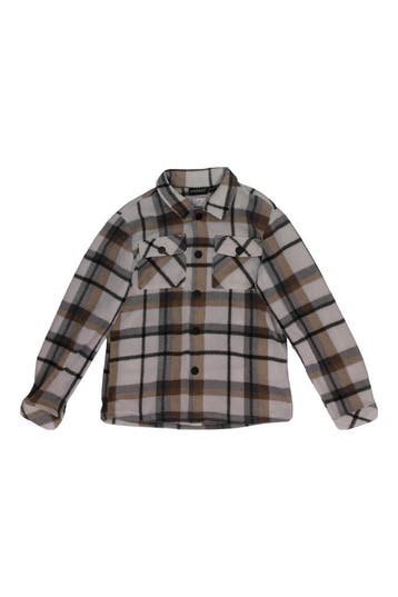 Unsigned Overhemd Jongens in maat 134 Beige, Verzenden, Zo goed als nieuw, Unsigned, Jongen of Meisje