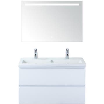 Vogue Badmeubelset 100 cm - Greeplijst in Kleur - Wit, Ophalen of Verzenden, Nieuw