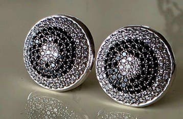 Oorbellen - 18 karaat Witgoud - 2.00ct. tw. Diamant, Nieuw