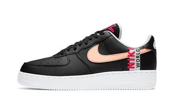 Nike Air Force 1 Low 07 LV8 Worldwide Pack Black Flash Crims, Nieuw