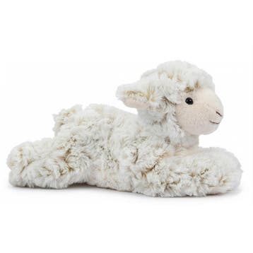 Pluche schaap knuffel liggend - 22 cm - boerderij knuffel, Verzenden, Nieuw