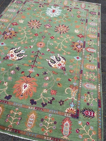 Afghaan modern Ziegler - ( unused ) - handgeknoopt - wol -, Nieuw