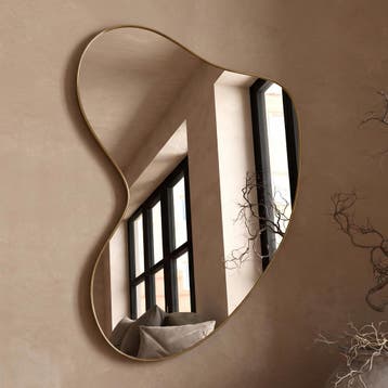 *WOONWINKEL* Kare Design Dali Brass Organische Spiegel Messi, Verzenden, Nieuw