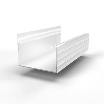 Aluminium goot-5000 mm-Wit, Ophalen of Verzenden, Nieuw