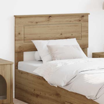 vidaXL Hoofdbord Artisan Eiken Bewerkt hout, Verzenden, Nieuw, Bruin, Hout