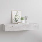 vidaXL Wandschap met lade 60x23,5x10 cm MDF betongrijs, Verzenden, Nieuw