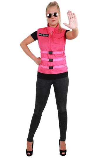 SO WHAT vest roze dames one size, Verzenden, Nieuw