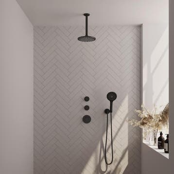 Brauer Black Carving Thermostatische Regendoucheset Inbouw -, Ophalen of Verzenden, Nieuw