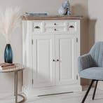 *WOONWINKEL* Tower Living Fleur Meidenkast Wit Hout, Huis en Inrichting, Kasten | Wandmeubels, Verzenden, Nieuw