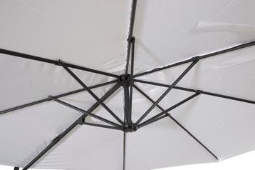 Ronde Zweefparasol - Fleur - 3m - Zwart/wit - The Outsider, Verzenden, Nieuw
