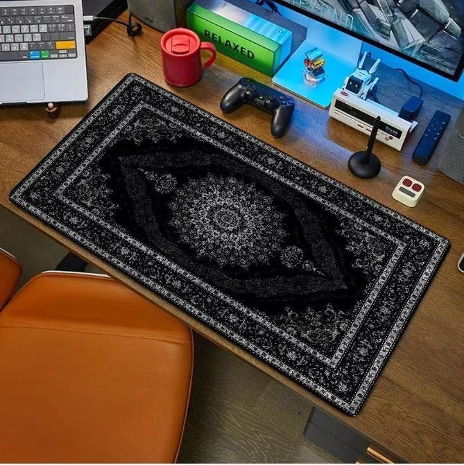 Retro Perzisch Tapijt XXL Gaming Muismat Antislip Bureau, Computers en Software, Muismatten, Nieuw, Verzenden