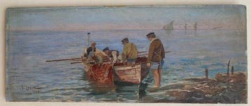 Vincenzo Loria (1850-1939) - Il rientro dalla pesca