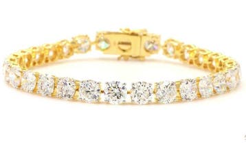 Armband - 18 karaat Geel goud - 18.59ct. tw. Diamant, Nieuw