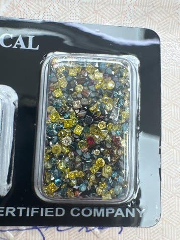 Zonder minimumprijs - 347 pcs Diamant (Kleurbehandeld) -, Nieuw