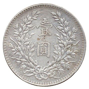 China. 1 Yuan Yr 10 (1921) Yuan Shikai (Zonder minimumprijs)