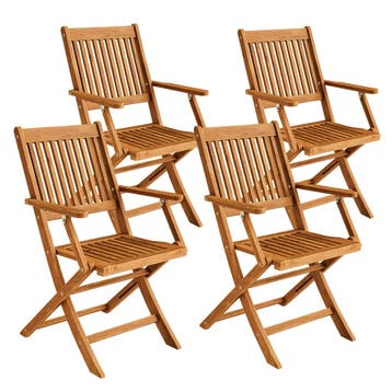 Tuinstoel Sydney Acacia FSC®-gecertificeerd  , Set van 4, Verzenden, Nieuw