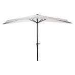 Parasol | Gardalux | Ø 270 cm (Crème, Half), Tuin en Terras, Parasols, Verzenden, Nieuw