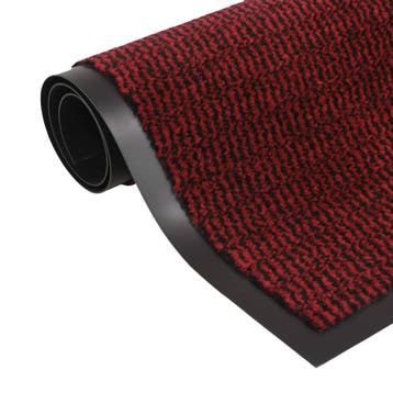 vidaXL Droogloopmat rechthoekig getuft 80x120 cm rood, Verzenden, Nieuw