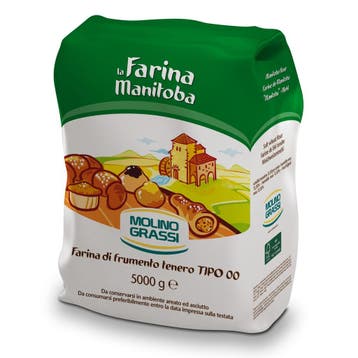 Italiaanse Bloem Farina Tipo 00 Manitoba 5kg, Verzenden, Nieuw