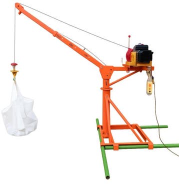 Bouwkraan 500kg 25m elektrisch 230V 360° rotatie, Verzenden, Nieuw