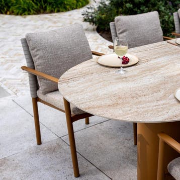 Safina dining tuinstoel amber 4 Seasons Outdoor, Tuin en Terras, Tuinsets en Loungesets, Ophalen of Verzenden, Nieuw