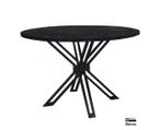 Ronde Eettafel Yana mangohout 120 cm - Zwart, Ophalen of Verzenden, Nieuw