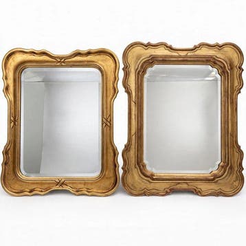 Wandspiegel (2) - Hout, Glas