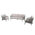 Alicante stoel bank loungeset 3 delig antraciet Taste 4SO, Ophalen of Verzenden, Nieuw