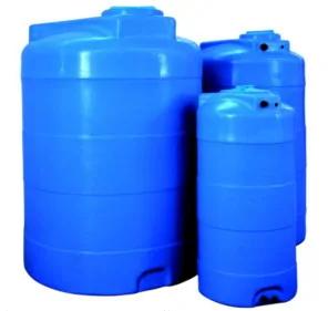 Kunststof opslagtank 3000 liter staand rond blauw, Ophalen of Verzenden