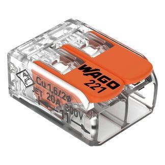 Lasklemmen | WAGO | 2-polig (0.14 tot 4 mm², 100 stuks), Verzenden, Nieuw